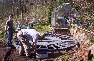 Aligning both halves.